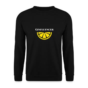 Gin Tonic Sayings Ginfluencer Instagram - Sweat-shirt Unisexe - noir - Devant - Alina (178cm) & Michal (187cm)
