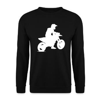 Moto motorcross - Sweat-shirt Unisexe - noir - Devant - Alina (178cm) & Michal (187cm)