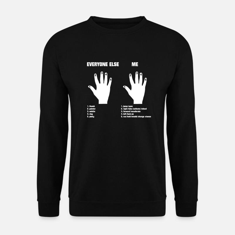Gamer Hand - Unisex Pullover - Schwarz