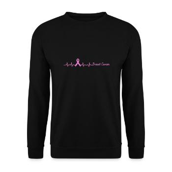 Fréquence cardiaque Brève fréquence cardiaque - Sweat-shirt Unisexe - noir - Devant - Alina (178cm) & Michal (187cm)