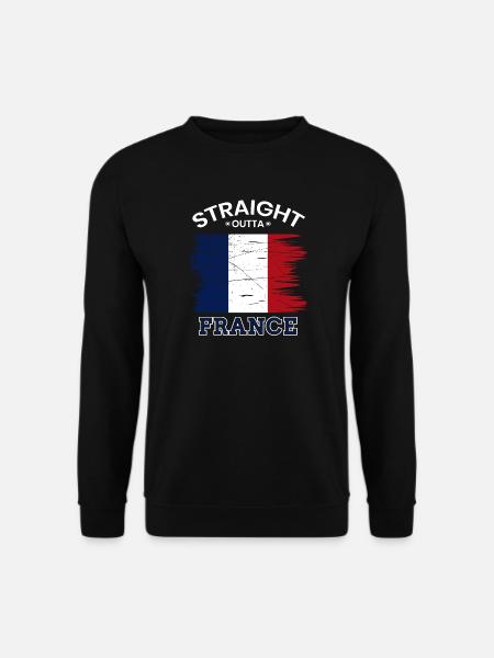 Cadeau drapeau france francais francais - Sweat-shirt Unisexe - noir