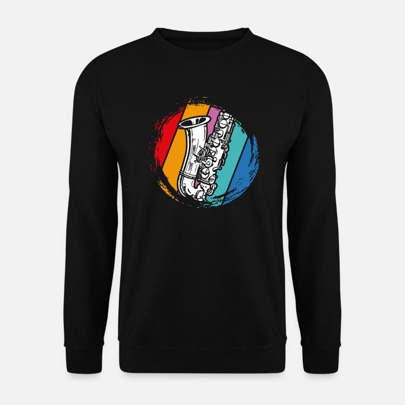 Saxophon - Unisex Pullover - Schwarz