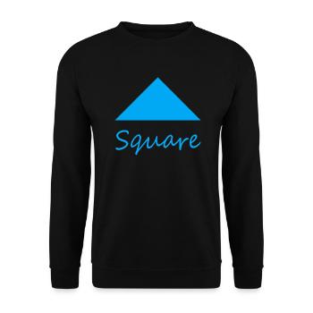Wrong Square Shape - Unisex Sweatshirt - black - Front - Alina (178cm) & Michal (187cm)
