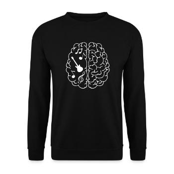 Gitarre Bass Musik Musiker Band Orchester Geschenk - Unisex Pullover - Schwarz - Vorne - Alina (178cm) & Michal (187cm)