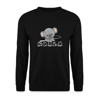 Koala Koala lovers gift baby clothes - Unisex Sweatshirt - black - Front - Alina (178cm) & Michal (187cm)