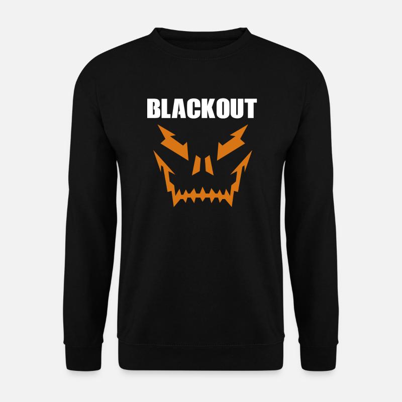 Blackout Skull - Unisex Pullover - Schwarz