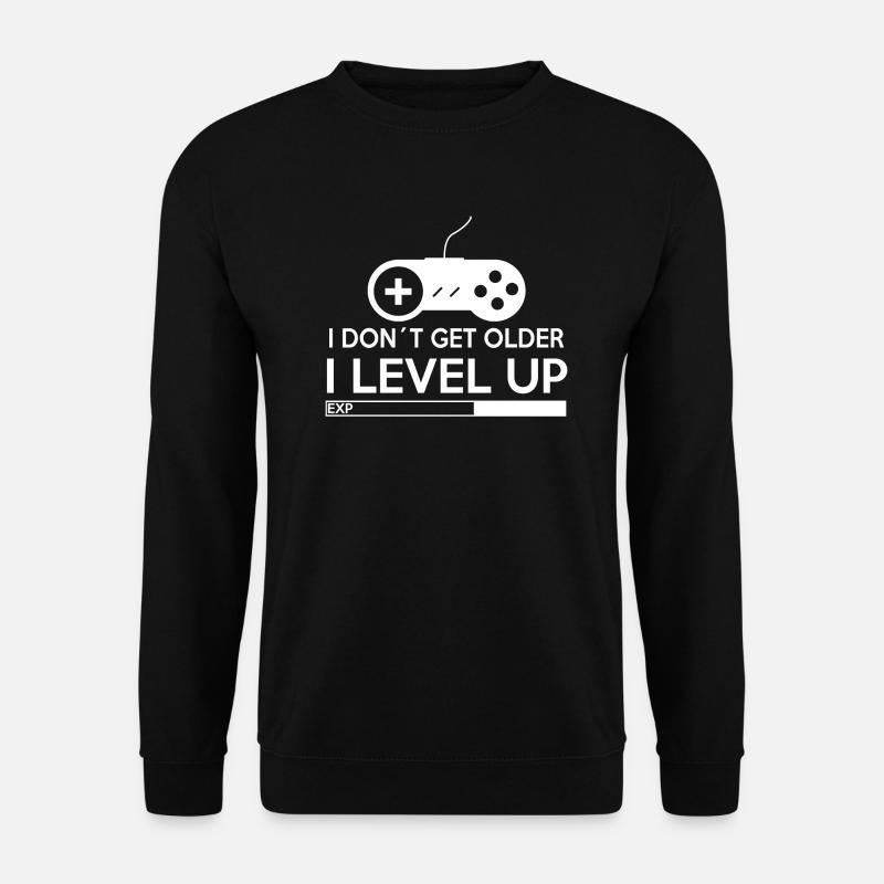 I LEVEL UP - Unisex Pullover - Schwarz