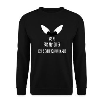 Je Suis En Forme - Sweat-shirt Unisexe - noir - Devant - Alina (178cm) & Michal (187cm)