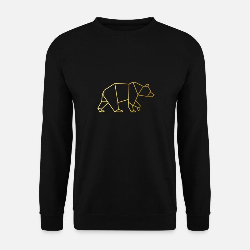 Refroidir la conception d'un ours. Conception de l'ours. - Sweat-shirt Unisexe - noir