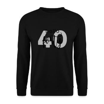 40ème anniversaire - Sweat-shirt Unisexe - noir - Devant - Alina (178cm) & Michal (187cm)
