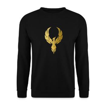 Phoenix doré - Sweat-shirt Unisexe - noir - Devant - Alina (178cm) & Michal (187cm)