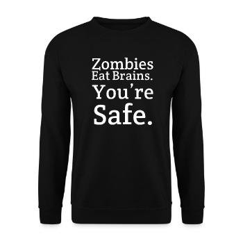 funny saying sayings funny funny funny humor - Unisex Sweatshirt - black - Front - Alina (178cm) & Michal (187cm)