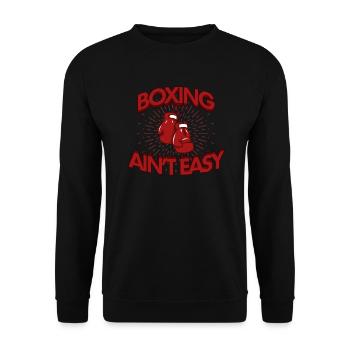 boxing - Unisex Sweatshirt - black - Front - Alina (178cm) & Michal (187cm)
