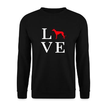 Greyhound - Unisex Pullover - Schwarz - Vorne - Alina (178cm) & Michal (187cm)