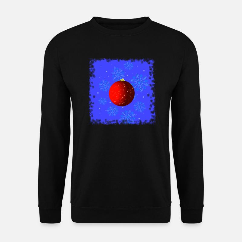 Weihnachtsbaumkugel - Unisex Pullover - Schwarz