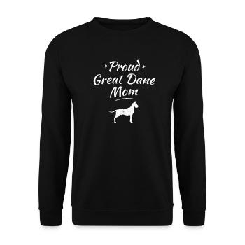 Great Dane owner gift - Unisex Sweatshirt - black - Front - Alina (178cm) & Michal (187cm)