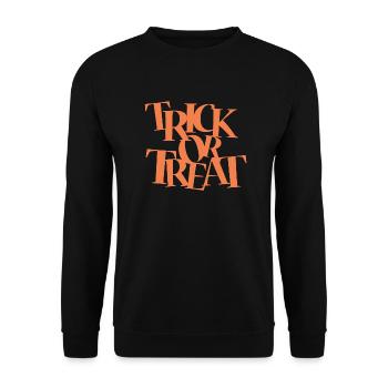 Trick or treat - Unisex Sweatshirt - black - Front - Alina (178cm) & Michal (187cm)