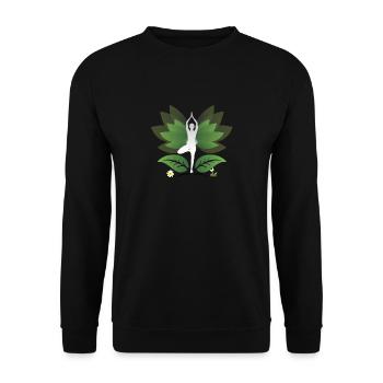 Yoga Yoga - Unisex Sweatshirt - black - Front - Alina (178cm) & Michal (187cm)