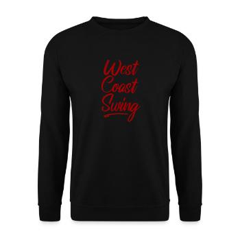 West Coast swing WCS westie dancing gift dance - Unisex Sweatshirt - black - Front - Alina (178cm) & Michal (187cm)