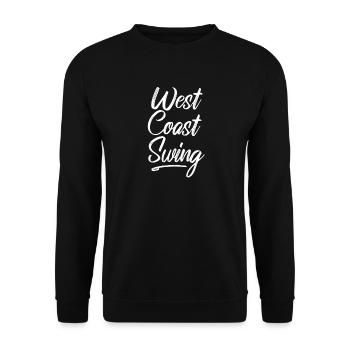 West Coast swing WCS westie dancing gift dance - Unisex Sweatshirt - black - Front - Alina (178cm) & Michal (187cm)