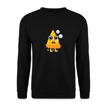 pizza love lover gift giftidea cheese slice eat - Unisex Pullover - Schwarz - Vorne - Alina (178cm) & Michal (187cm)