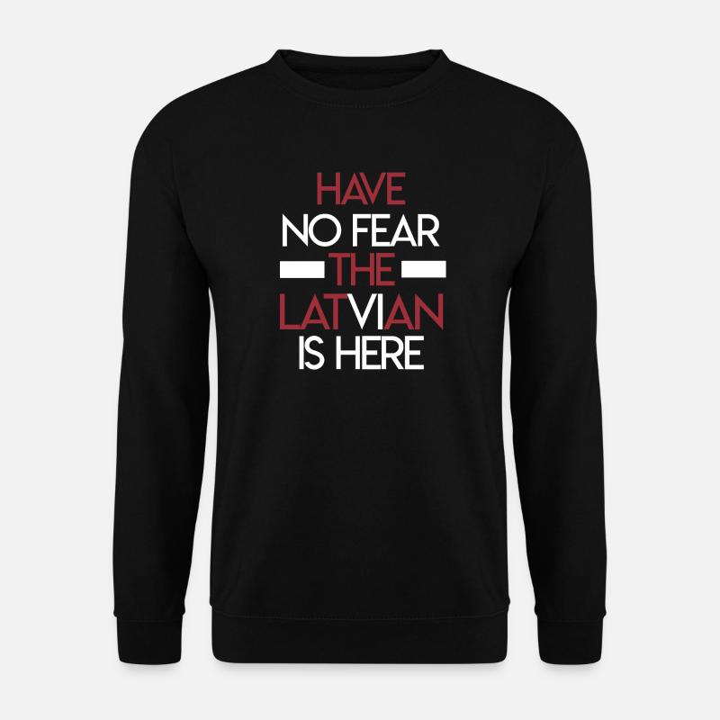 Lettland - Unisex Pullover - Schwarz