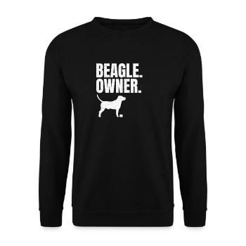 Beagle Besitzer Geschenk - Unisex Pullover - Schwarz - Vorne - Alina (178cm) & Michal (187cm)