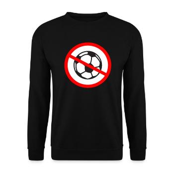 anti football football ban boredom ball gift - Unisex Sweatshirt - black - Front - Alina (178cm) & Michal (187cm)