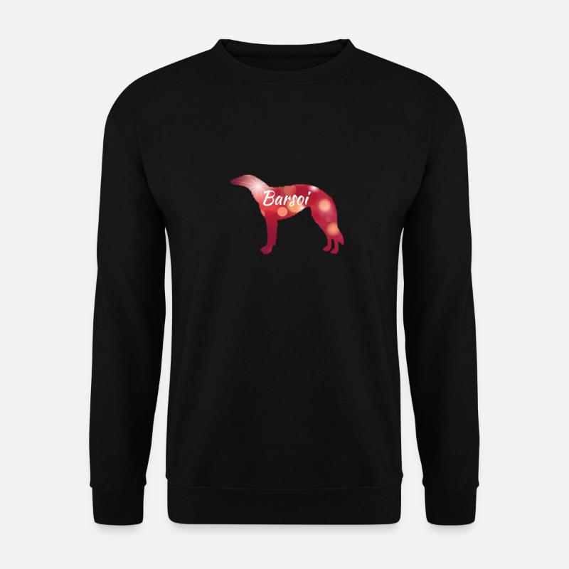 Barsoi hund gassi hunde welpe geschenk mama papa - Unisex Pullover - Schwarz