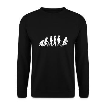 Evolution Rugby Football - Unisex Sweatshirt - black - Front - Alina (178cm) & Michal (187cm)