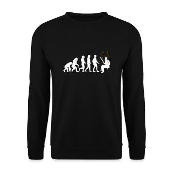 Evolution Bassoon - Unisex Sweatshirt - black - Front - Alina (178cm) & Michal (187cm)