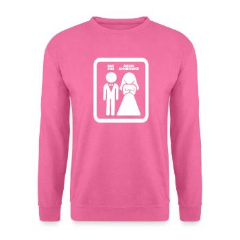 Cadeau de mariage accompli par Game Over Mission - Sweat-shirt Unisexe - rose - Devant