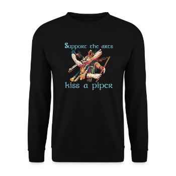 uilleann 1 3 - Unisex Pullover - Schwarz - Vorne - Alina (178cm) & Michal (187cm)