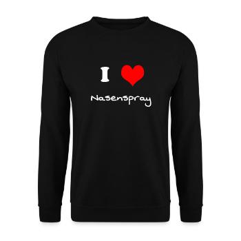 Nasal spray colds colds colds gift - Unisex Sweatshirt - black - Front - Alina (178cm) & Michal (187cm)