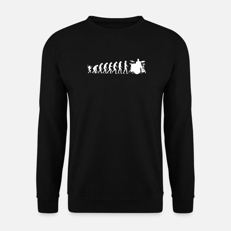Evolution drummer - Unisex Pullover - Schwarz