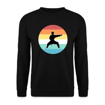 Karaté - Sweat-shirt Unisexe - noir - Devant - Alina (178cm) & Michal (187cm)