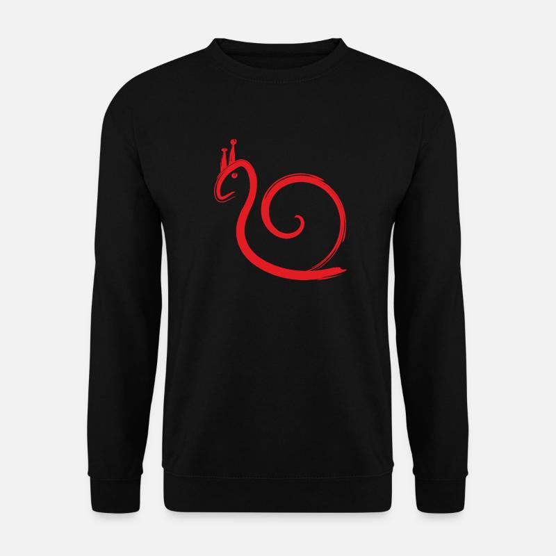 Schnecke - Unisex Pullover - Schwarz