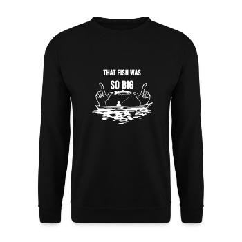 Ce poisson était tellement drôle poisson drôle - Sweat-shirt Unisexe - noir - Devant - Alina (178cm) & Michal (187cm)