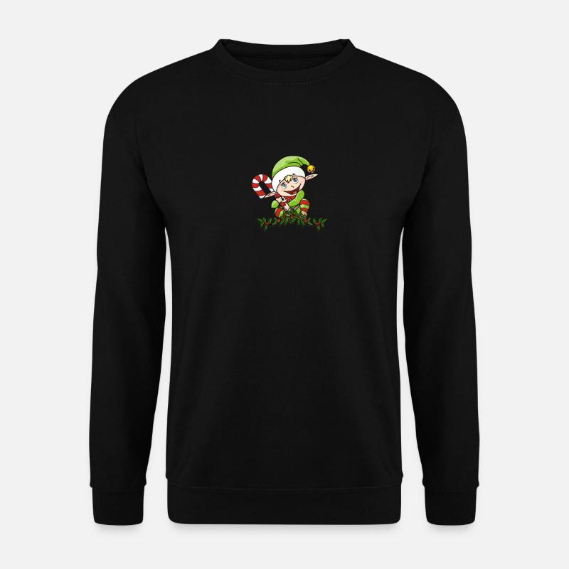 Weihnachtswichtel Weihnachten Wichtel Xmas - Unisex Pullover - Schwarz