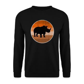 Nashorn - Unisex Pullover - Schwarz - Vorne - Alina (178cm) & Michal (187cm)