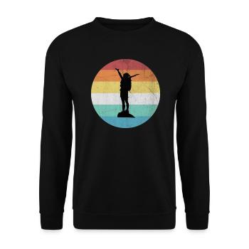 Reise - Unisex Pullover - Schwarz - Vorne - Alina (178cm) & Michal (187cm)