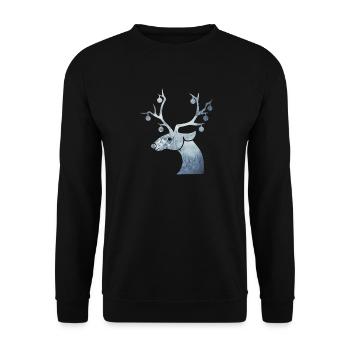 renne - Sweat-shirt Unisexe - noir - Devant - Alina (178cm) & Michal (187cm)