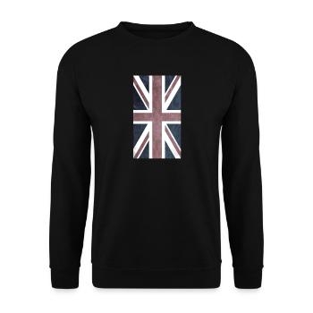 union jack - Unisex Pullover - Schwarz - Vorne - Alina (178cm) & Michal (187cm)
