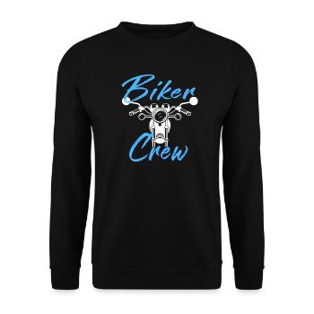 Cadeaux de fête des pères motards - Sweat-shirt Unisexe - noir - Devant - Alina (178cm) & Michal (187cm)