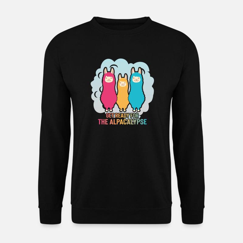 Alpacalypse Alpaka Apokalypse - Unisex Pullover - Schwarz