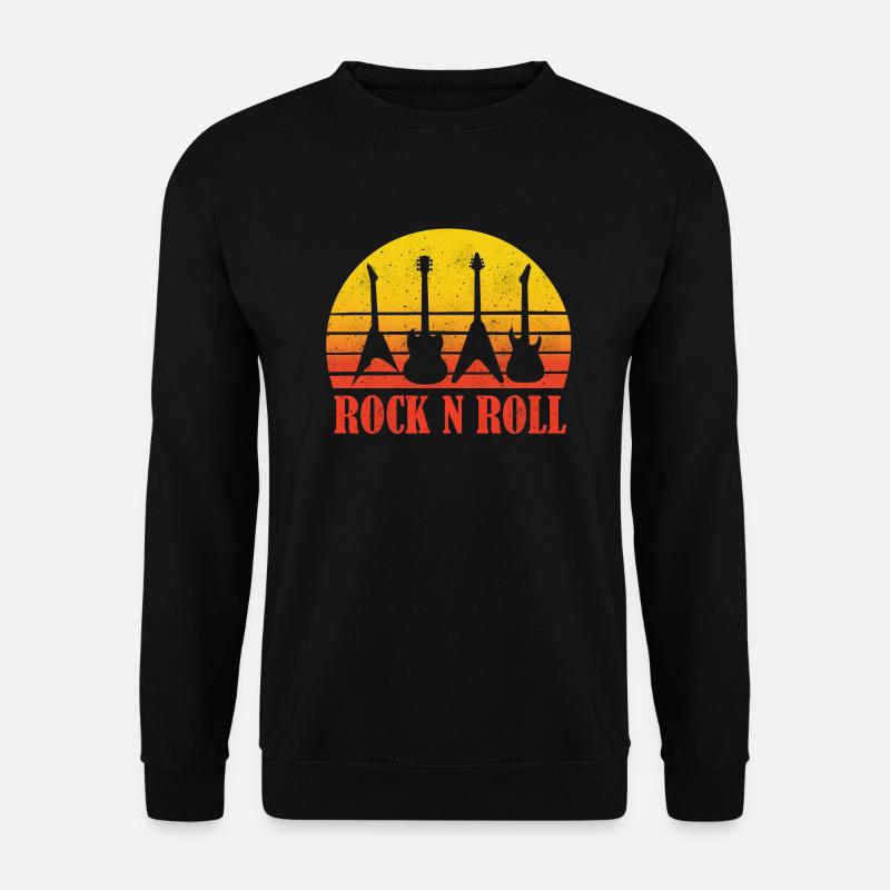 Rock and Roll Rocknroll gitarre gitarist band tanz - Unisex Pullover - Schwarz