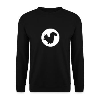 Squirrel - Unisex Sweatshirt - black - Front - Alina (178cm) & Michal (187cm)