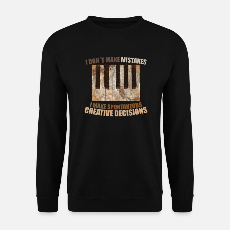 Klavier Piano - Unisex Pullover - Schwarz