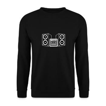 système de musique - Sweat-shirt Unisexe - noir - Devant - Alina (178cm) & Michal (187cm)