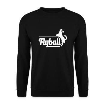Flyball Flyball Box Tennis Ball Hund Geschenk - Unisex Pullover - Schwarz - Vorne - Alina (178cm) & Michal (187cm)